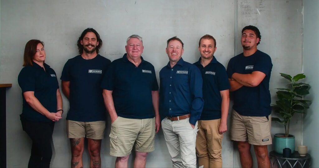 The CKS Projects duplex building team in Wollongong, led by Keiron Moore